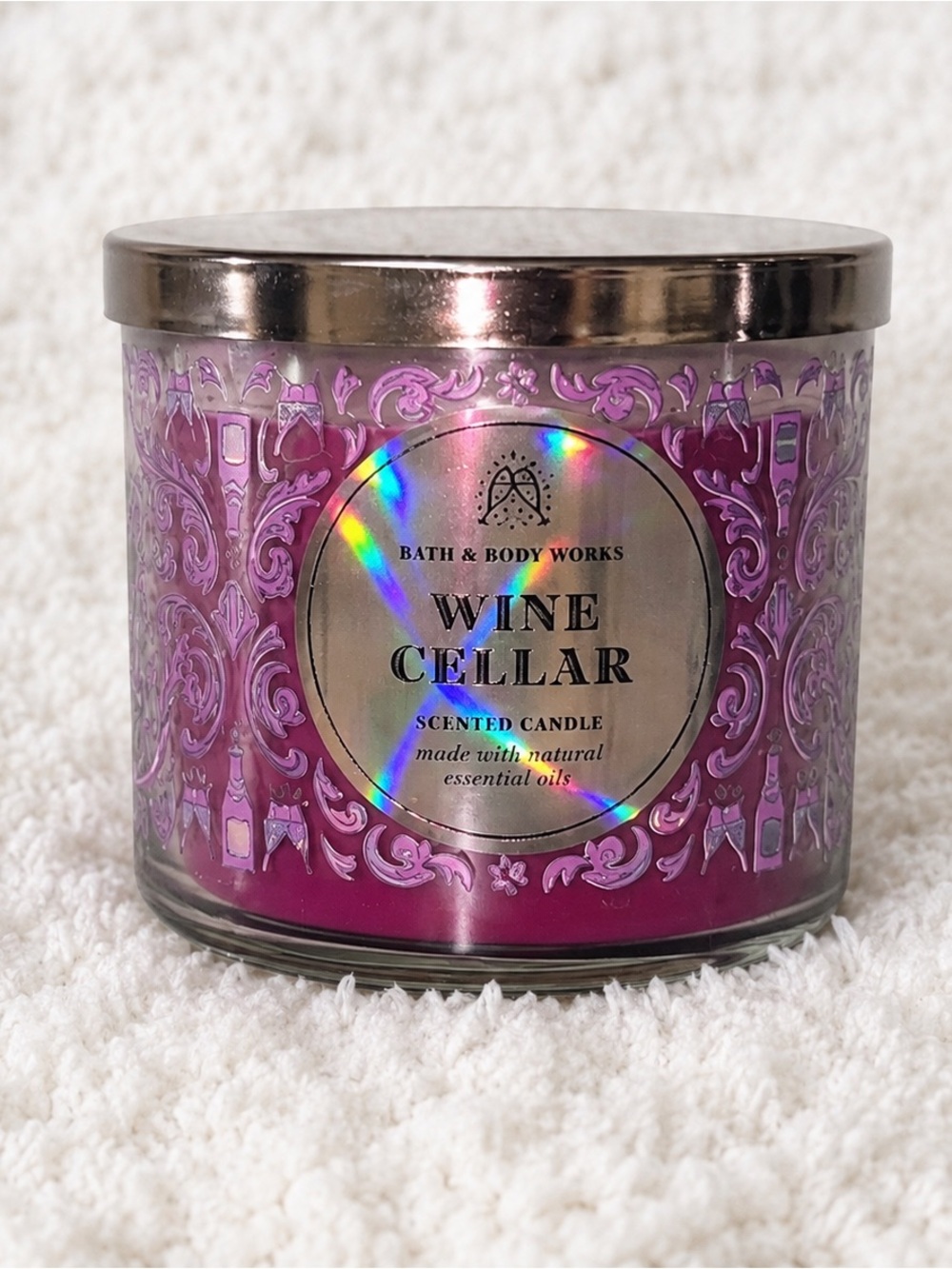 Bath & Body Works Wine Cellar Candle 14.5 oz Rare Collector Scent